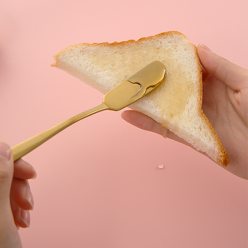 黄油刀抹刀牛油刀奶酪甜品抹酱刀涂抹刀果酱抹刀加厚不锈钢西餐刀 - 图1