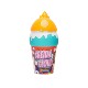 Baby's non-spillable ice cream bubble bottle can be turned upside down to prevent spillage