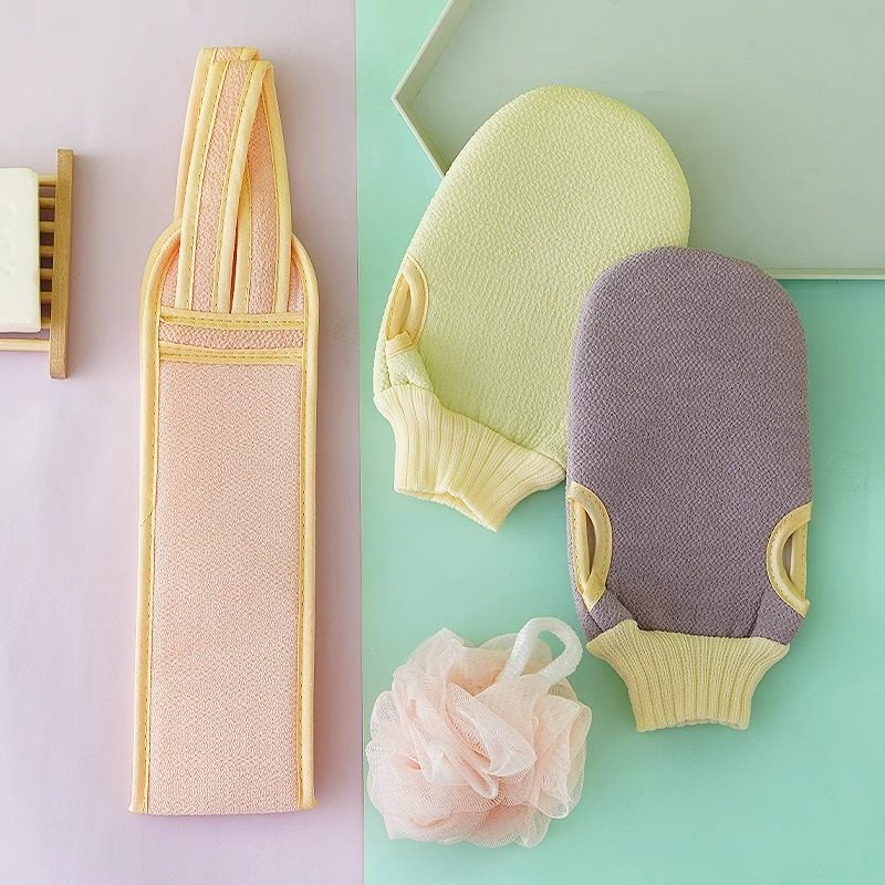 沐浴三件套搓澡巾拉背条沐浴球套装无痛搓泥给力擦背搓背神器浴花,淘宝优惠券,粉丝福利购,淘宝优惠卷