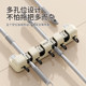 Powerful suction cup mop clip wall-mounted storage rack