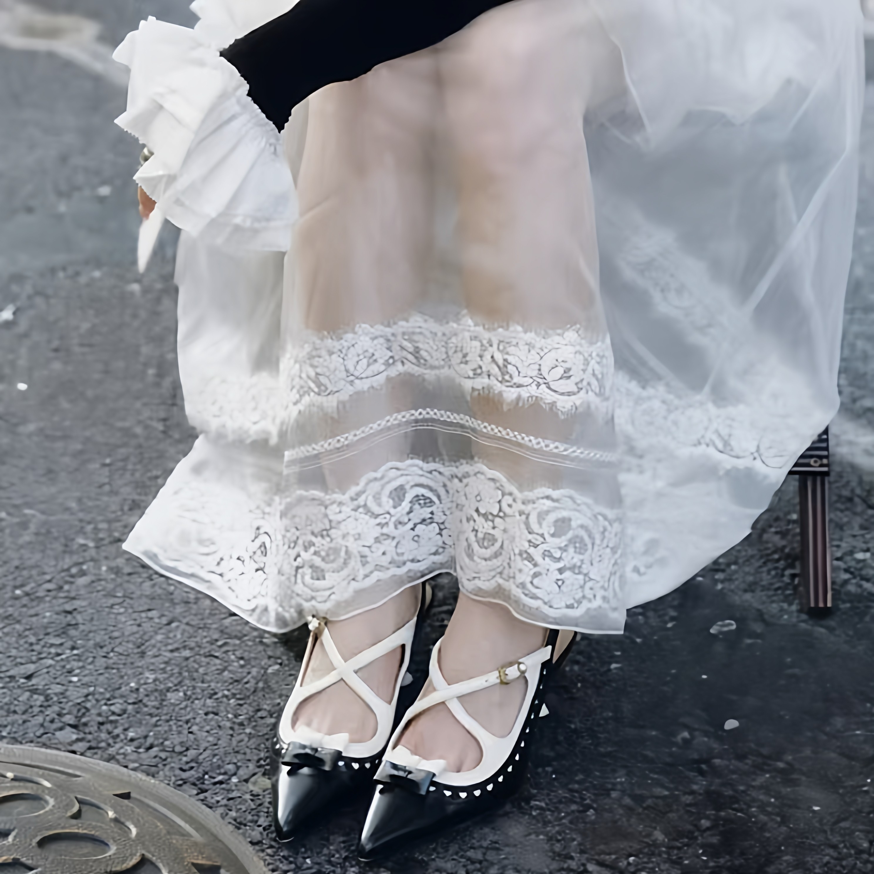 欧洲站新款气质尖头铆钉一字带凉鞋女细跟高跟鞋蝴蝶结包头后绊带,淘宝优惠券,粉丝福利购,淘宝优惠卷