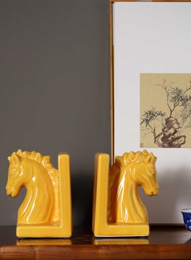 精选陶瓷动物书托k,书架,书夹,书夹,固定书桌,动物饰品,新的