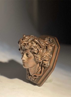 优选美杜莎头像博物馆复刻古罗马雕塑家居桌面装饰T艺术摆件美术