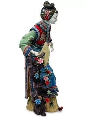 陶瓷公仔红楼梦手工摆件