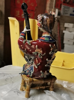 陶瓷公仔家居客厅手工摆件