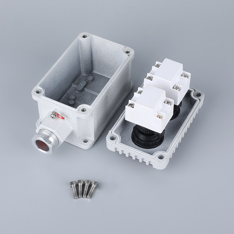 防爆按钮开关控制箱启停自复位铸铝旋钮LA53-2H 3H自锁防爆按钮盒,淘宝优惠券,粉丝福利购,淘宝优惠卷