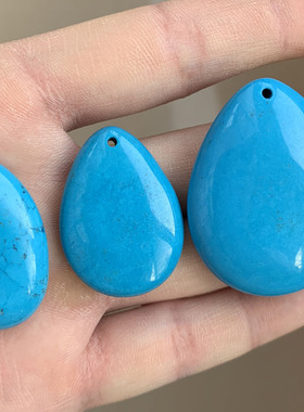 湖北原矿绿松石吊坠项链金刚星月