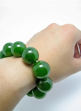 天然和田玉手链羊脂玉佛珠念珠