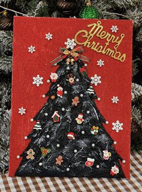 Christmas Tree Oil Painting圣诞树肌理画 3D立体非数字油画