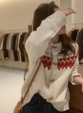 Women's red sweater for New Year's Eve and New Year's Day