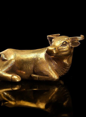 纯黄铜摆件招财生肖牛