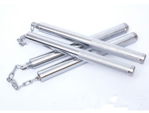 Can pick up double-section stick Dual-purpose two-in-one anti-body training Real combat performance practice Combined non-stainless steel double-cut stick