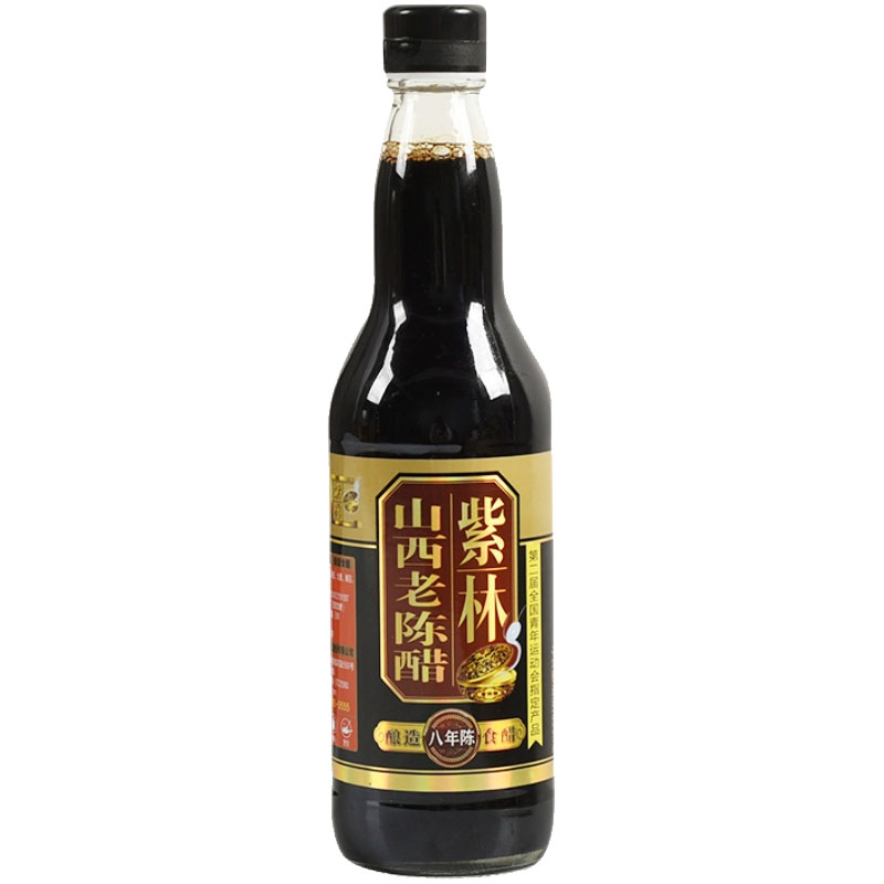 山西老陈醋紫林正宗500ml瓶装家用6.5度八年酿造食醋gb19777 凉拌 - 图2