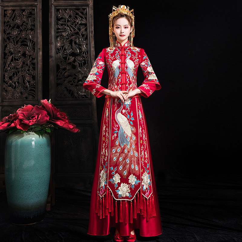 秀禾服2020新款夏季结婚禾秀服礼服 慕妍娜旗袍