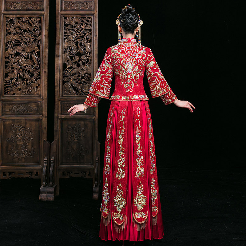 秀禾服2020新款禾服结婚夏季秀婚纱 慕妍娜旗袍