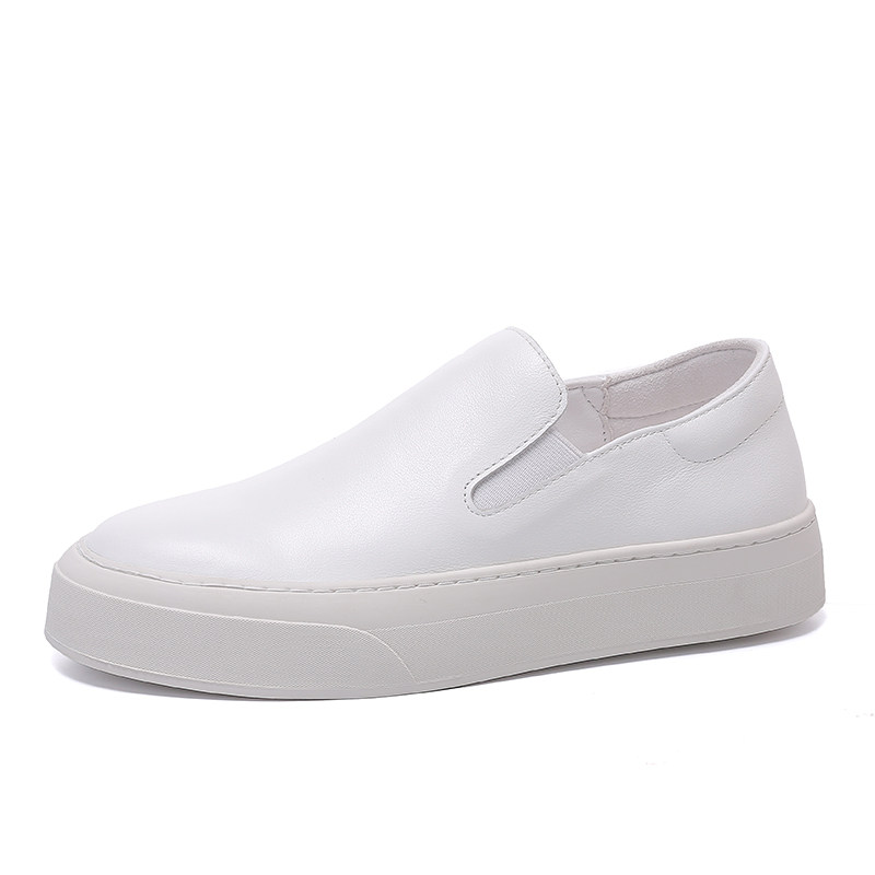 手工缝制~欧洲站一脚蹬小白鞋女真皮平底乐福鞋开车鞋懒人鞋单鞋,淘宝优惠券,粉丝福利购,淘宝优惠卷