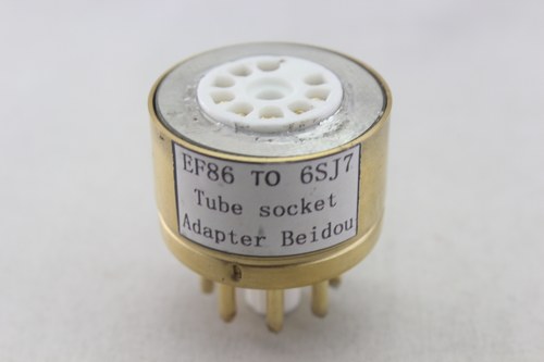 高级定制 EF86转6SJ7/6J8P 转换座 电子管镀金转换座 - 图2