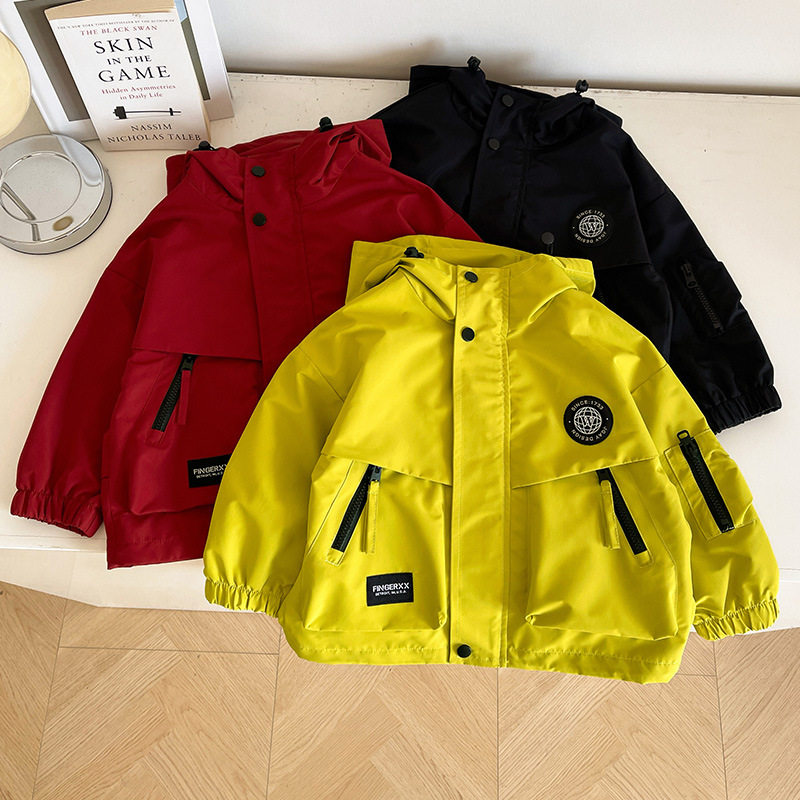 风之谷2026早春新款帅气百搭儿童连帽冲锋衣洋气防水男童外套新品,淘宝优惠券,粉丝福利购,淘宝优惠卷