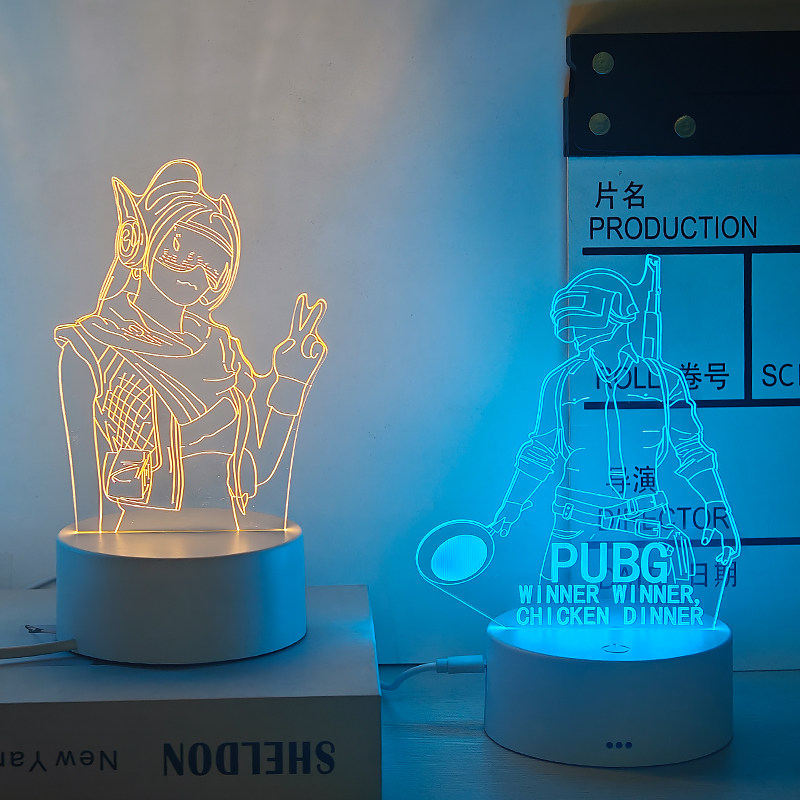 和平精英手办和平精英刺激战场周边手办大吉大利今晚吃鸡放机箱装饰氛围小夜灯
