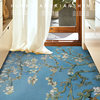 Leather floor mat Sunflower entryway washable
