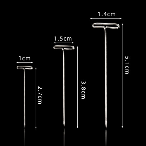 多规格T型针组合装不锈钢针金属针diy定位针假发接发常用固定针-图1