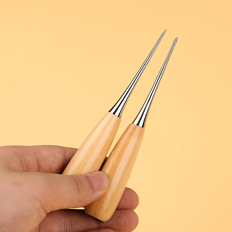 实心圆孔实木柄锥子工具针补鞋手缝手工针缝鞋针扩孔皮革工具,淘宝优惠券,粉丝福利购,淘宝优惠卷