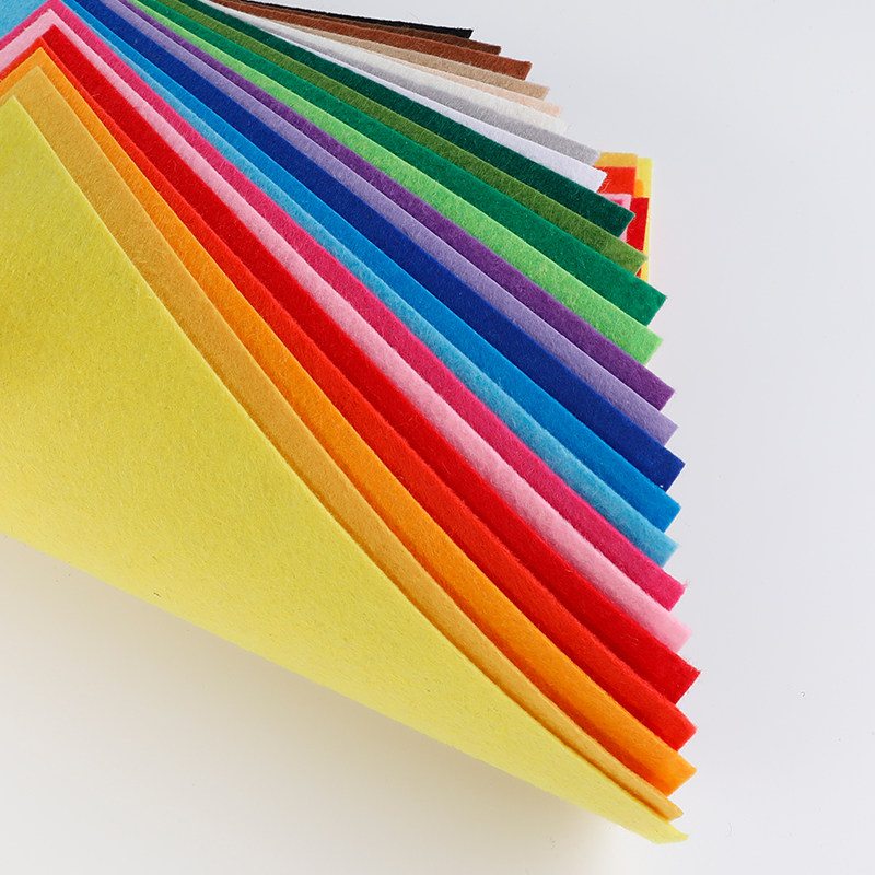 不织布无纺布彩色布料手工diy材料布艺布艺幼儿制作24色自选一张