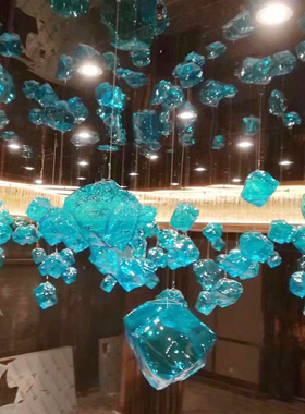 揽美定制售楼部沙盘水晶吊灯