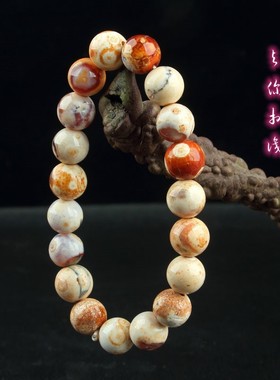 202610mm星球玛瑙手链 个性星球意象玛瑙圆珠 男女款情侣手链新款