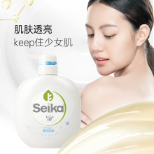 seika菁华润肤沐浴露500ml+洗发水50ml*2