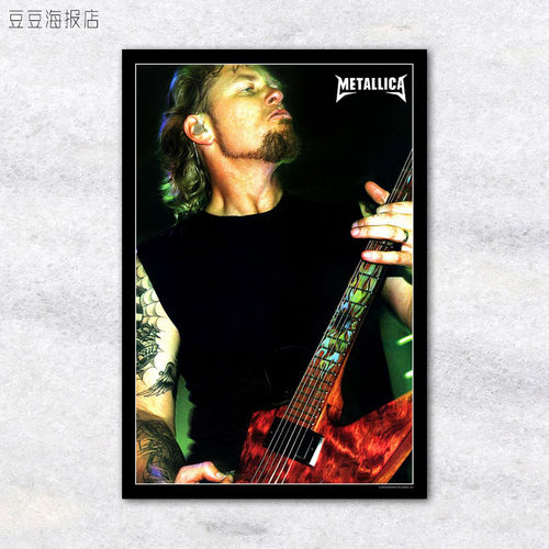 音乐海报 Metallica 金属乐队 装饰画摇滚美国重金属无框挂壁画 - 图2