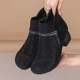 Mother's shoes plus velvet to keep warm winter cotton shoes for middle-aged and elderly people