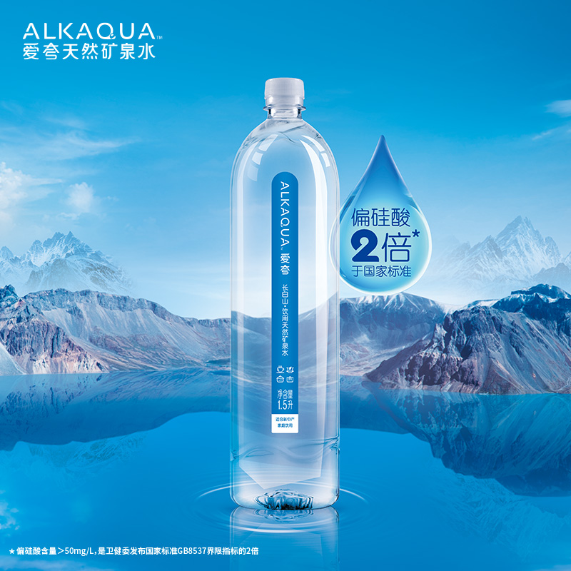 统一 ALKAQUA 爱夸饮用天然矿泉水1.5L*8瓶整箱批特价夏季大瓶水 - 图2