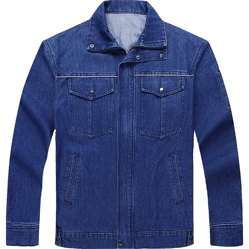 Джинсовый хлопковый износостойкий комбинезон, увеличенная толщина, защита от ожогов