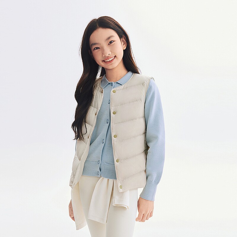 波司登秋季男女儿童羽绒服马夹羽绒马甲内胆背心