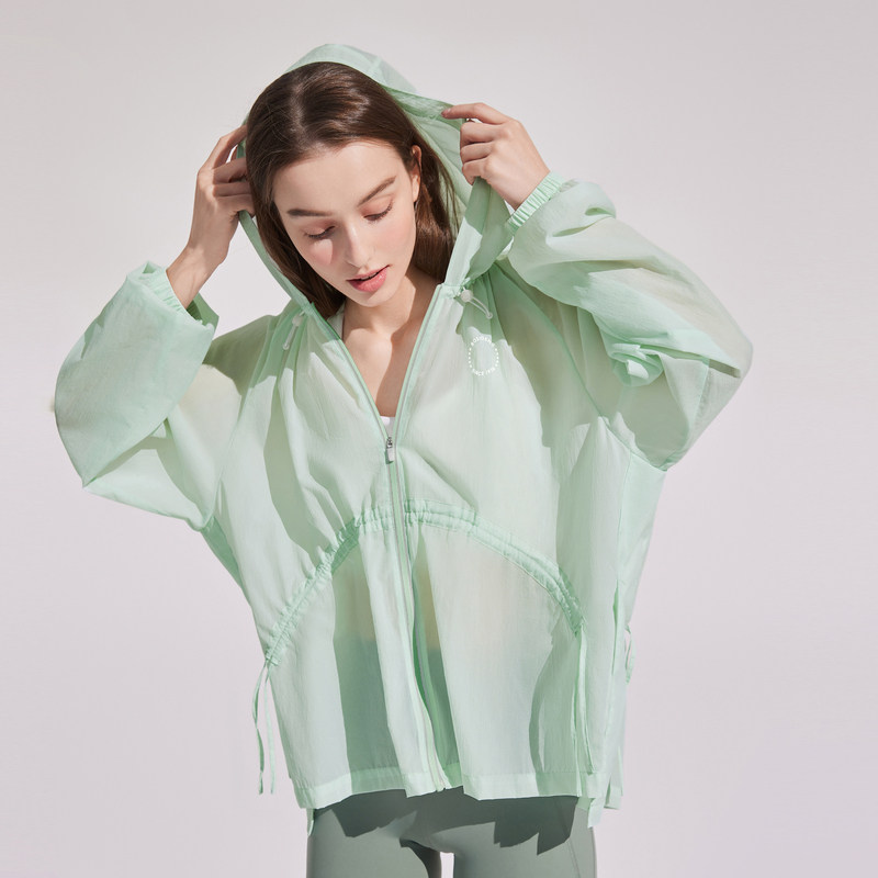 波司登奥莱女夏凉感透气UPF50+防晒衣宽松连帽休闲防晒外套 - 图1