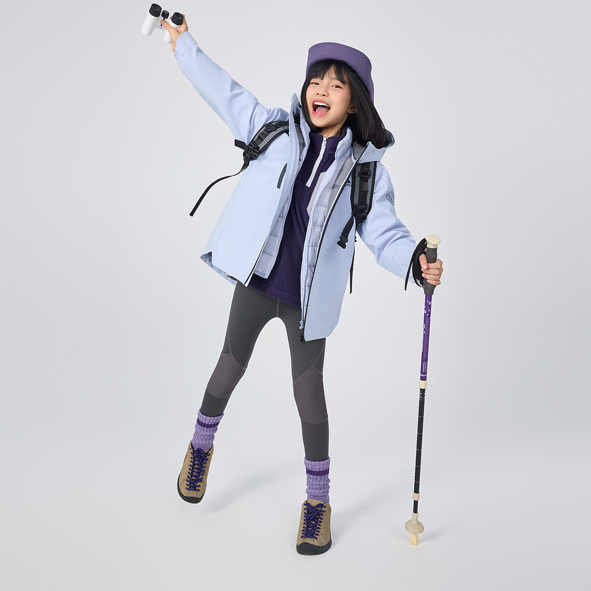 【抗菌绒】波司登秋季儿童防风保暖三合一叠穿羽绒服