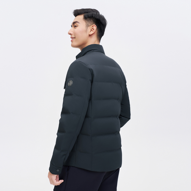 [新国标]波司登奥莱男轻薄鹅绒羽绒服经典商务正品立领休闲外套