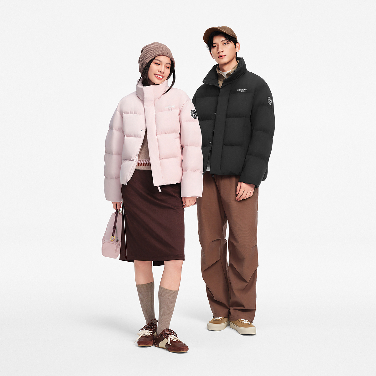 波司登奥莱2025新款冬女短款立领羽绒服时尚运动简约休闲百搭保暖