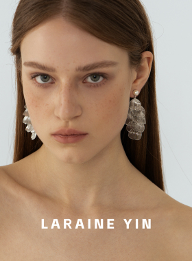 LARAINEYIN 夏日氛围感花瓣流苏耳坠女 清冷小众温柔风显瘦耳饰