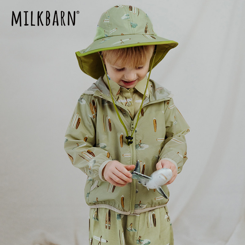 Milkbarn儿童防晒衣宝宝海边上衣连帽外套男女童春夏童装,淘宝优惠券,粉丝福利购,淘宝优惠卷