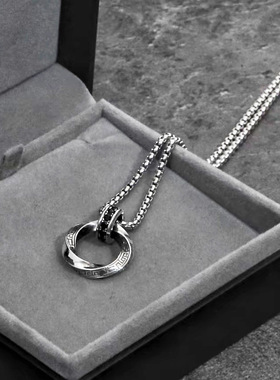 莫比乌斯嘻哈复古男士项链