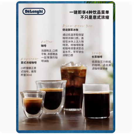 Delonghi/德龙咖啡机E Pro进口全自动意式现磨家用办公室 - 图2