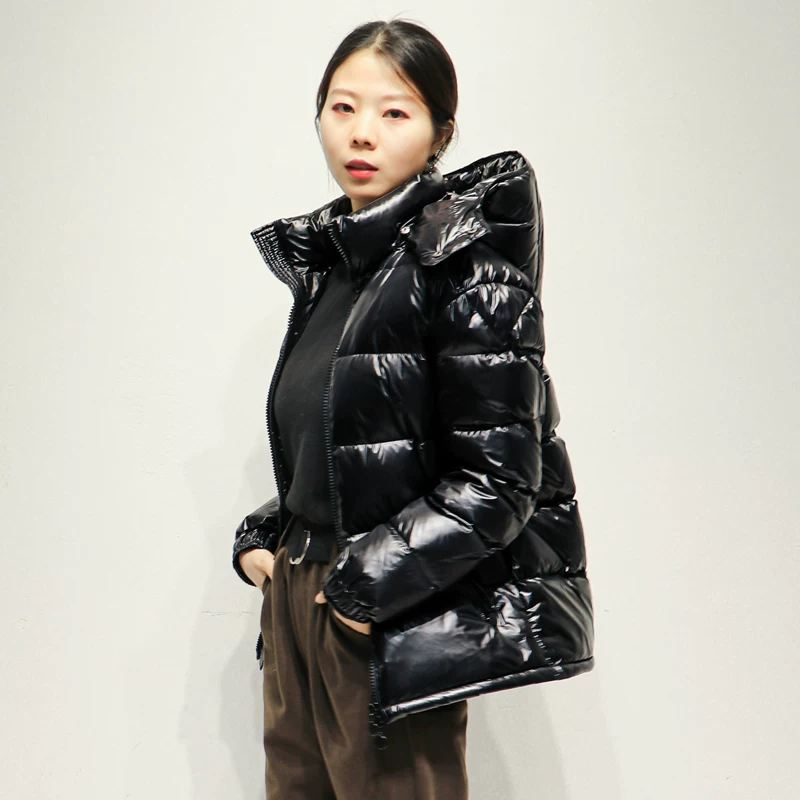 赤布 Glossy winter velvet down jacket, 2021 collection, duck down, plus size, oversize, increased thickness