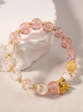 【杭州灵隐官方】双拼色琉璃手串