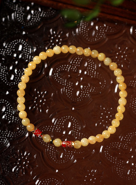 【杭州灵隐官方】锦鲤蜜蜡手串