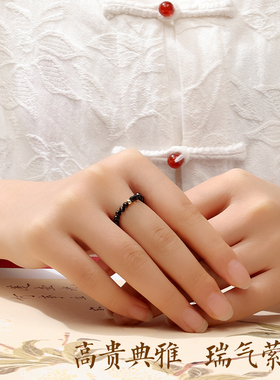 【杭州灵隐官方】天然水晶戒指