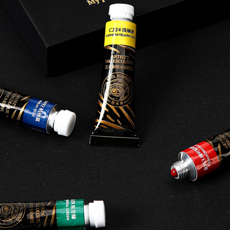 鲁本斯第四代水彩颜料艺术家级单支管状水彩颜料分装单色补充装专业级水彩颜色15ml/60ml大支大容量水彩 - 图3