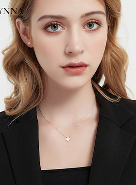 夜空中最亮的星星纯银项链