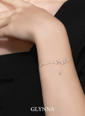 穗穗平安2024新款爆款纯银麦穗项链女小众高级感女朋友礼物格林娜